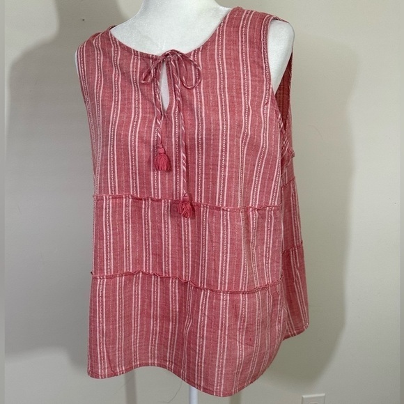 St John’s Bay sz lg boho style top some fullness in the style In a rusty shade - Picture 1 of 12